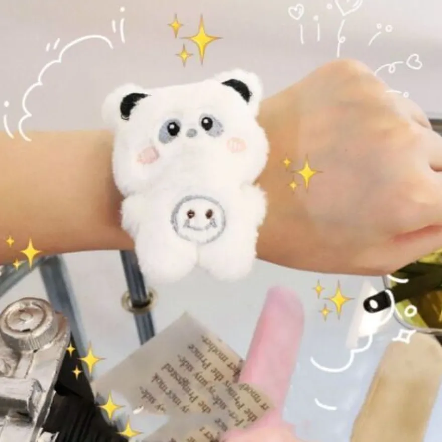 Panda Frosch Armband Plüsch Spielzeug PlüschtiereTierklatscharmband