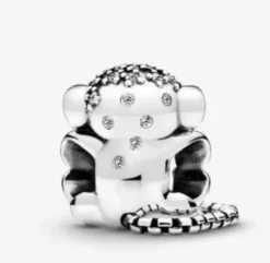 Pandora Affe Pavé-Charm 925 Sterling-Silber