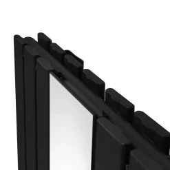 Paneelheizkörper & Spiegel Heizgerät Modern Vertikal Schwarz 1800 x 425mm