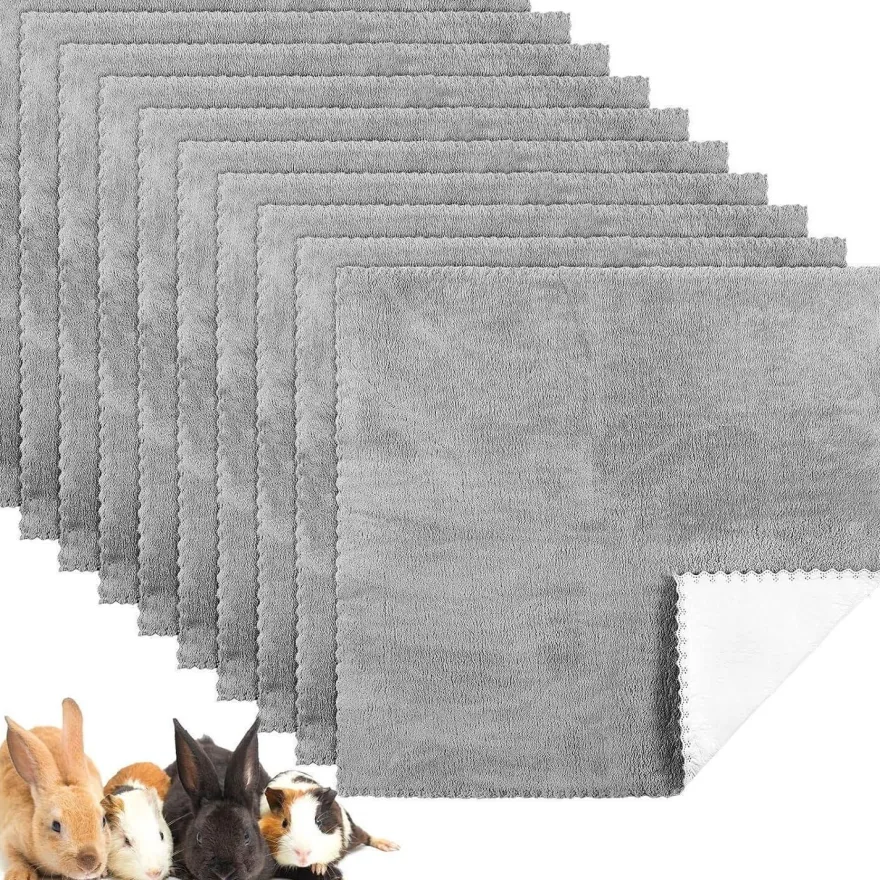 Panelee 10x Waschbare Haustierdecken für Hunde, Meerschweinchen, Katze