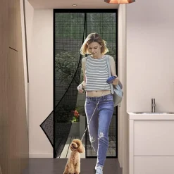 Panngu Fliegengitter Balkontür Magnet 75x210cm Grau - Verstärkter