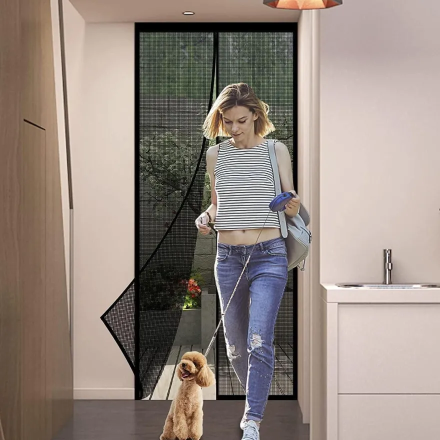 Panngu Fliegengitter Balkontür Magnet 175x240cm - Insektenschutz ohne Bohren