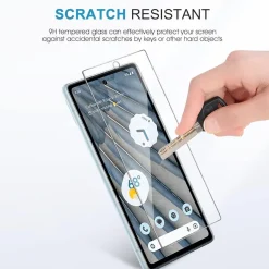 Panzer Schutzfolie Google Pixel 7a 9H Gehärtetes Glas HD Displayschutz 3 + 2 Stück