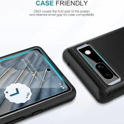 Panzer Schutzfolie Google Pixel 7a 9H Gehärtetes Glas HD Displayschutz 3 + 2 Stück