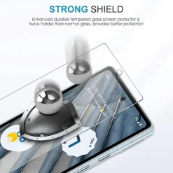 Panzer Schutzfolie Google Pixel 7a 9H Gehärtetes Glas HD Displayschutz 3 + 2 Stück