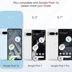 Panzer Schutzfolie Google Pixel 7a 9H Gehärtetes Glas HD Displayschutz 3 + 2 Stück