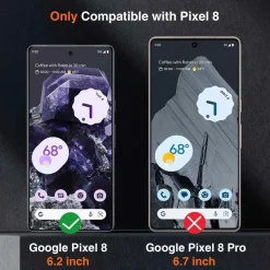 Panzer Schutz Glas Google Pixel 8 9H Folie 2x Kameraschutz Härte HD