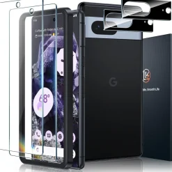 Panzer Schutz Glas Google Pixel 8 9H Folie 2x Kameraschutz Härte HD