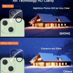Panzer Schutz Glas + Kameraschutz für iPhone 15 Plus 6,7 Zoll