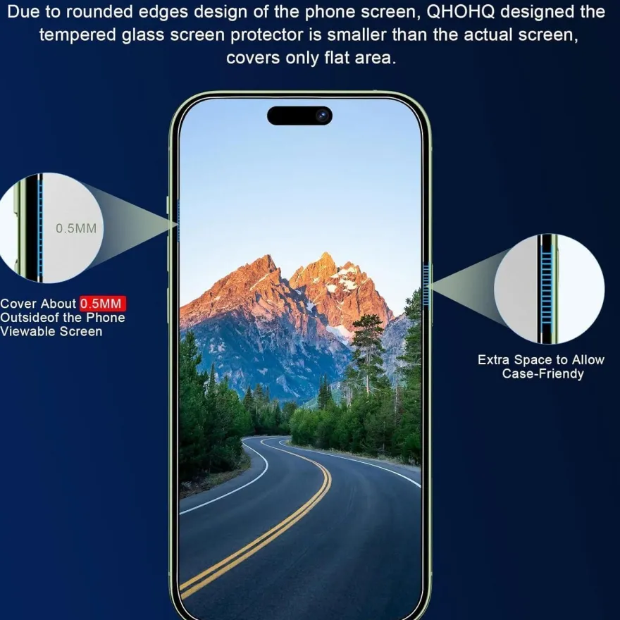 Panzer Schutz Glas + Kameraschutz für iPhone 15 Plus 6,7 Zoll