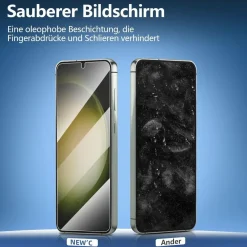 Panzer Schutz Glas Samsung Galaxy S23 Plus 6,6 Zoll 9H Ultra-klar