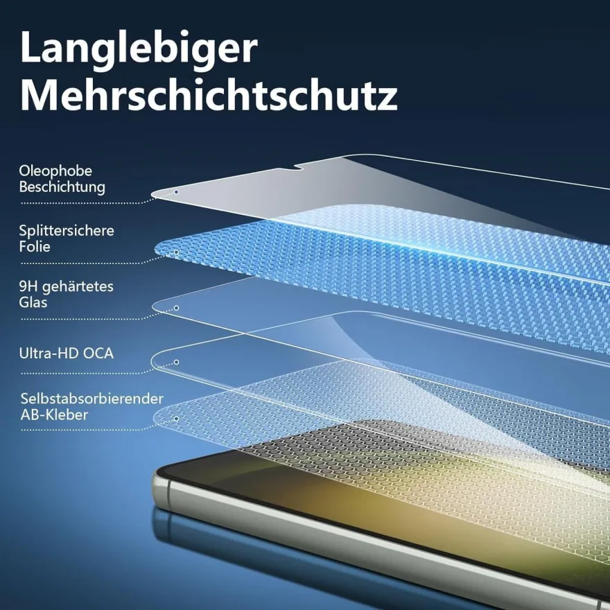 Panzer Schutz Glas Samsung Galaxy S23 Plus 6,6 Zoll 9H Ultra-klar