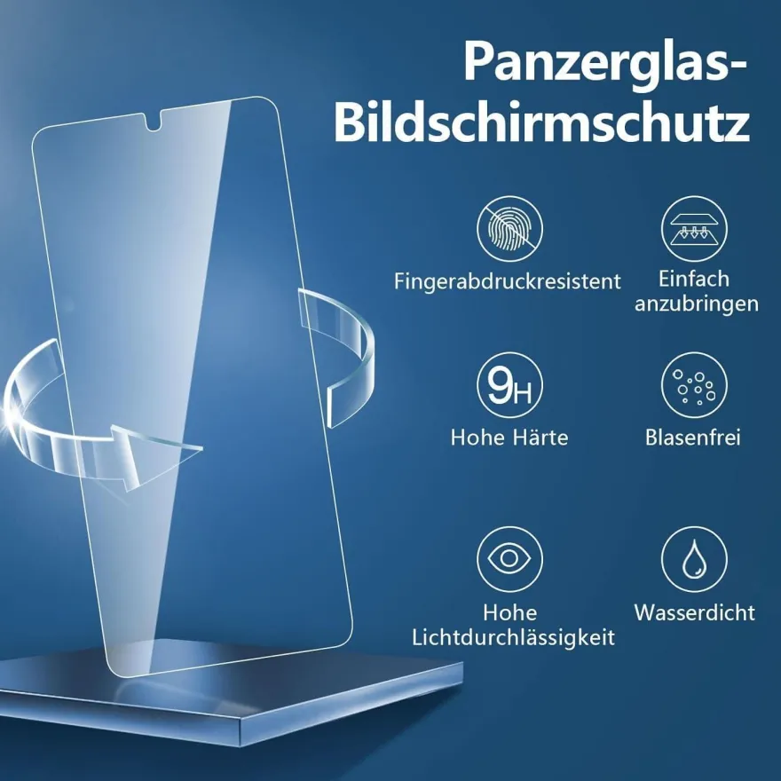 Panzer Schutz Glas Samsung Galaxy S23 Plus 6,6 Zoll 9H Ultra-klar