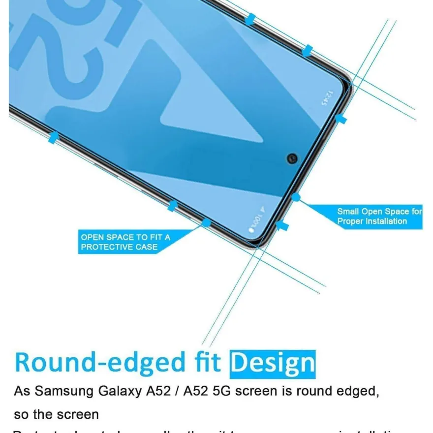 Panzer Schutz Glas Samsung Galaxy A52 A52 5G A52S 5G 9H Ultra-klar