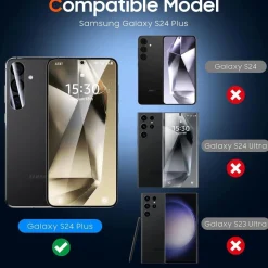 Panzer Schutzglas Samsung Galaxy S24 Plus 2 Stück 9H Prime Kameraschutz