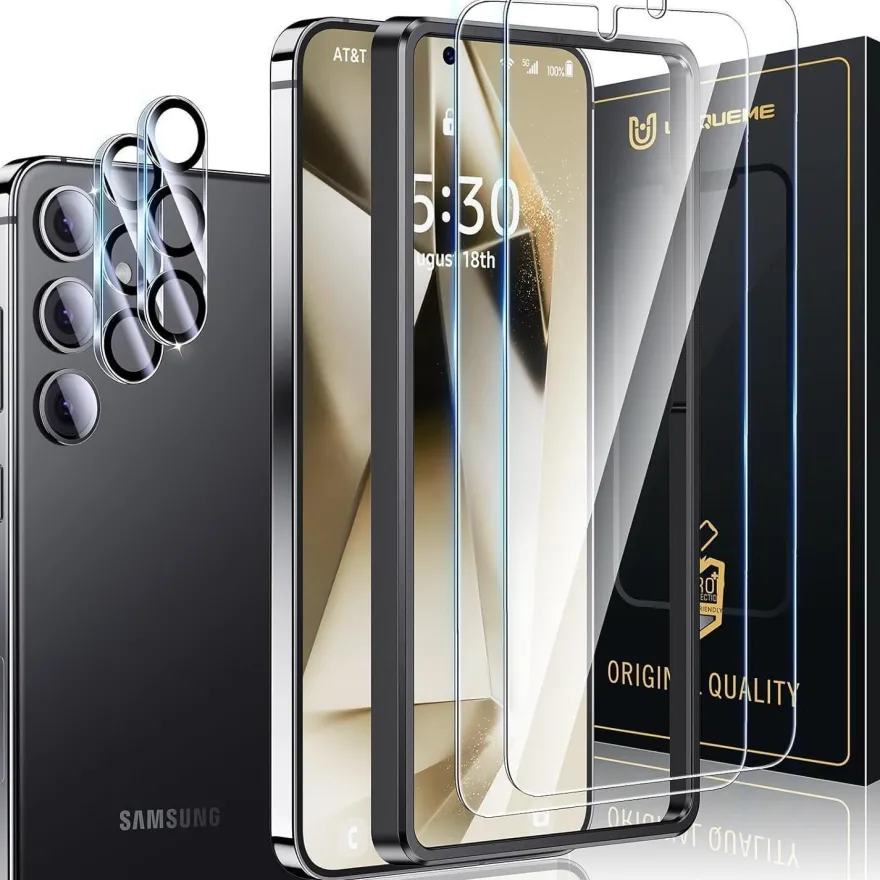Panzer Schutzglas Samsung Galaxy S24 Plus 2 Stück 9H Prime Kameraschutz
