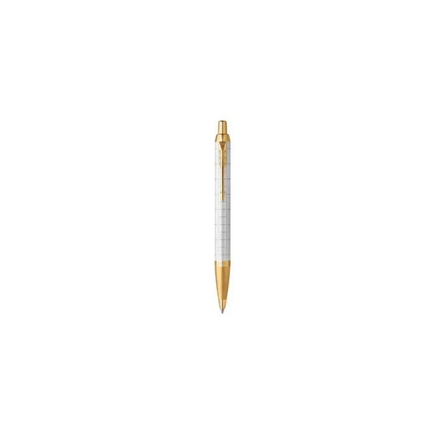 PARKER Kugelschreiber IM Premium Pearl G.C. M Blau Geschenkbox