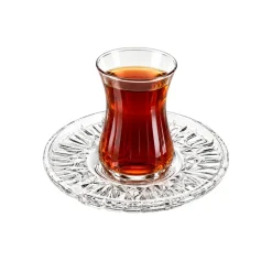 Pasabahce Echo Teeglas Unterteller, 6er Set - vielseitig & stapelbar
