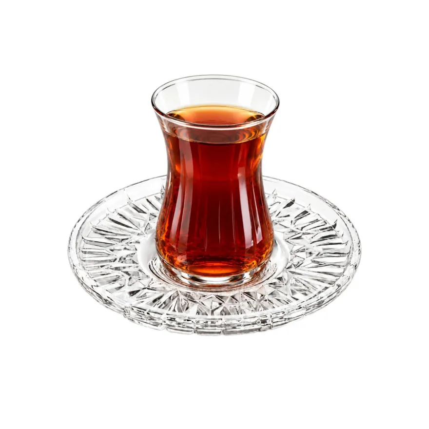 Pasabahce Echo Teeglas Unterteller, 6er Set - vielseitig & stapelbar