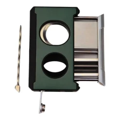 Passatore Zigarrencutter, Doppelklinge 23mm Schnitt, Grün