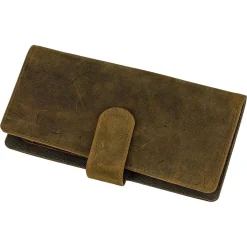 Passatore Zigarrenetui Leder braun antik mit Textilfutter