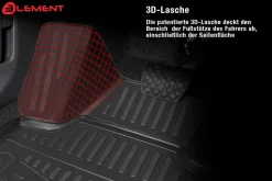 Passform Fußmatten für MINI Countryman F60 R60 2016-2020 3D Gummimatten