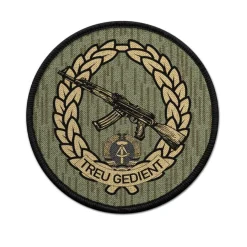 Patch Treu Gedient NVA Volksarmee DDR Osten Grenzschutz Berlin Klett 9cm #37023