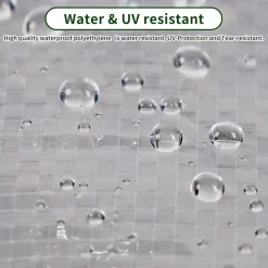 PATIO PLUS Runde Terrassenmöbelabdeckung wasserdicht, winddicht, UV-Schutz