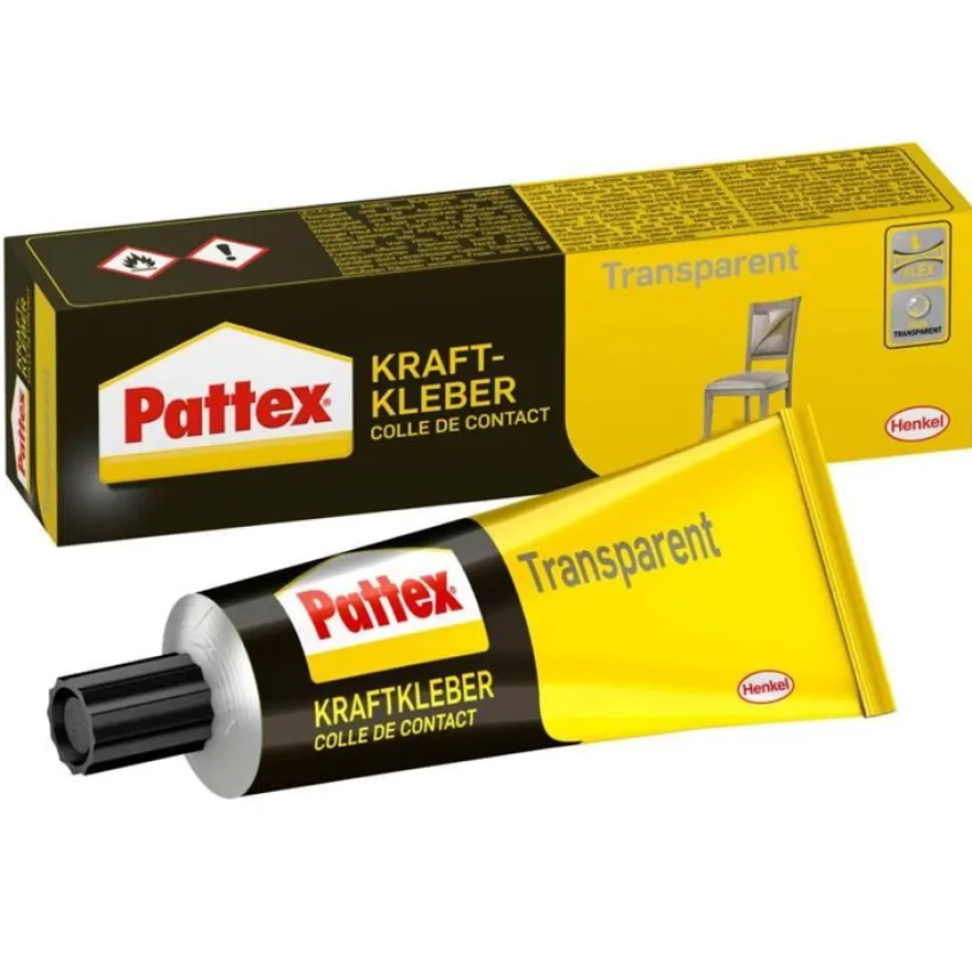 Pattex Kraftkleber Transparent 125g Tube Kontaktkleber Flexibel Universal PXT2C