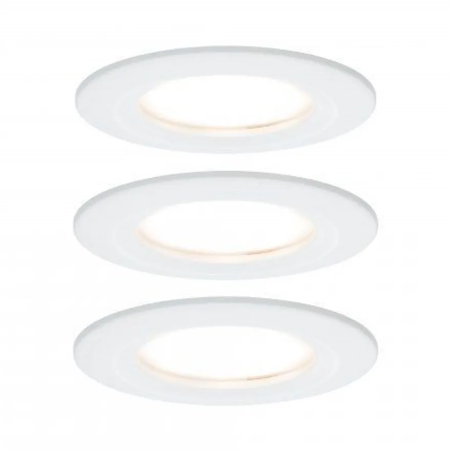 Paulmann No. 93460 Einbauleuchte LED Coin Nova 3-erSet rund 6 W Weiß matt starr