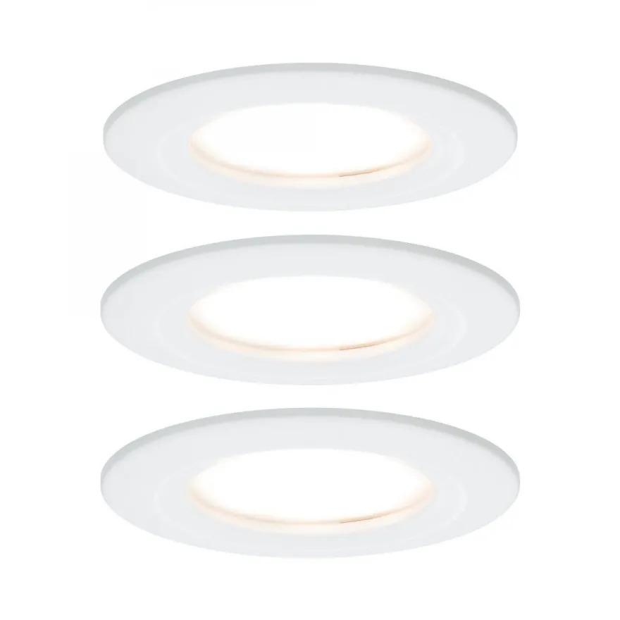 Paulmann No. 93460 Einbauleuchte LED Coin Nova 3-erSet rund 6 W Weiß matt starr