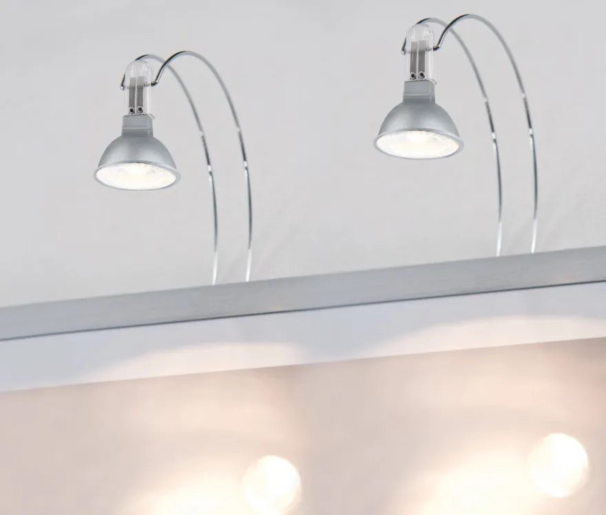 Paulmann No. 99908 Galeria Spiegelleuchte LED II Chrom inkl. Leuchtmittel 2x4W GU5,3