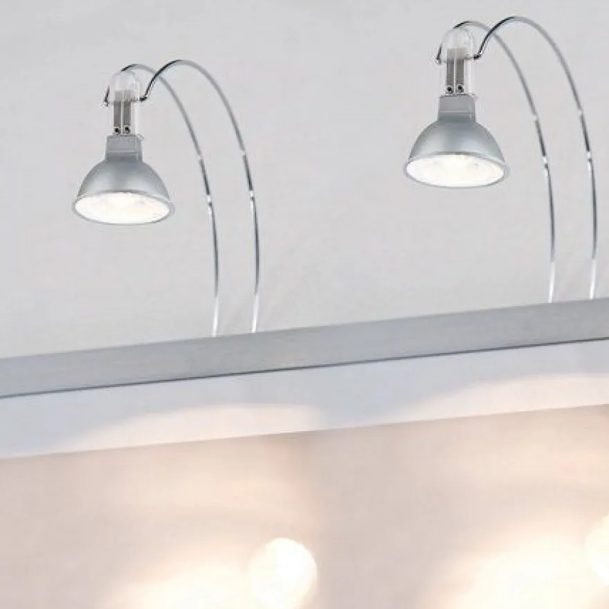 Paulmann No. 99908 Galeria Spiegelleuchte LED II Chrom inkl. Leuchtmittel 2x4W GU5,3