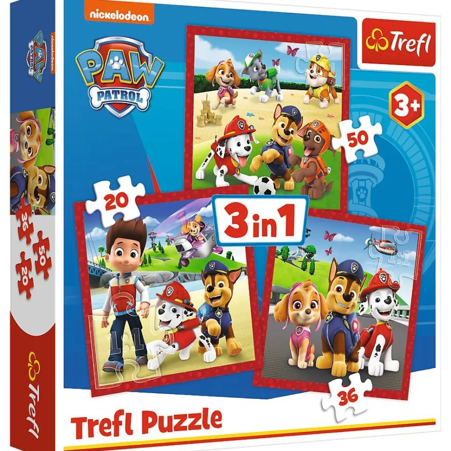 Paw Patrol - 3 in 1 Puzzle