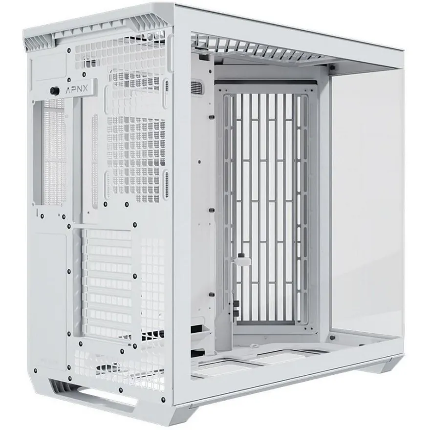 PC-Gehäuse APNX Obsidian V1 Midi-Tower Weiß