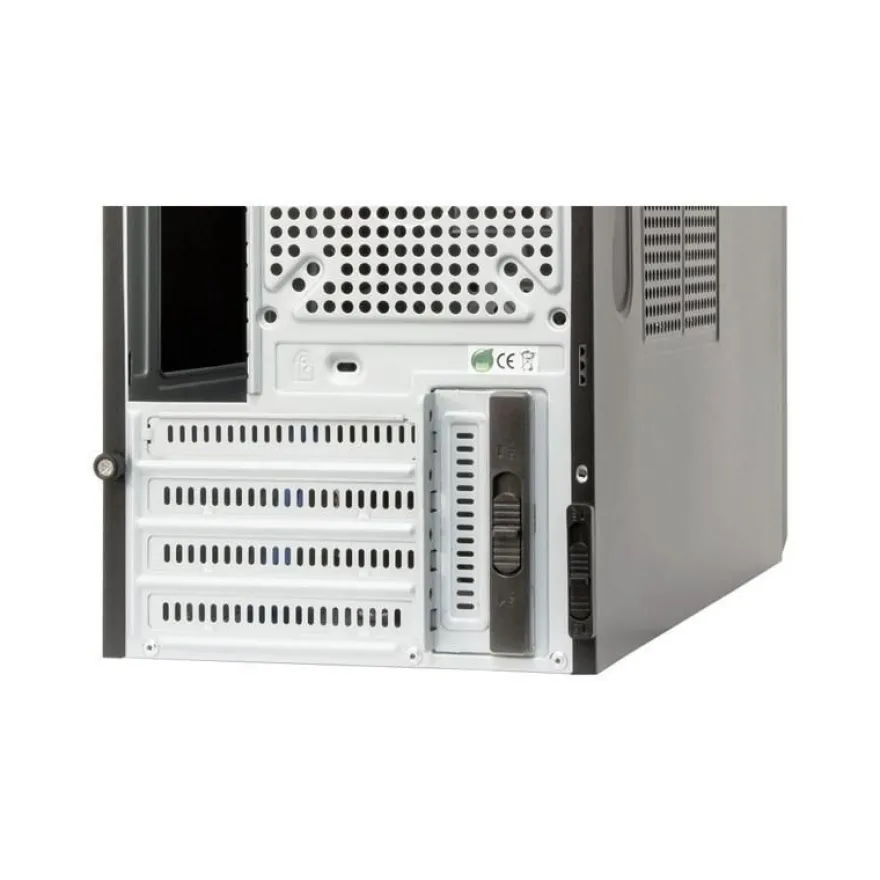 PC-Gehäuse Chieftec Mini Tower, werkzeugloses Design, schwarz