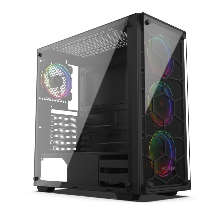PC-Gehäuse Krux KRX0007, schwarz, Gaming