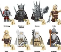 8pc Herr der Ringe / HDR / Lotr / Klemmbaustein Custom Minifigur MOC Neu