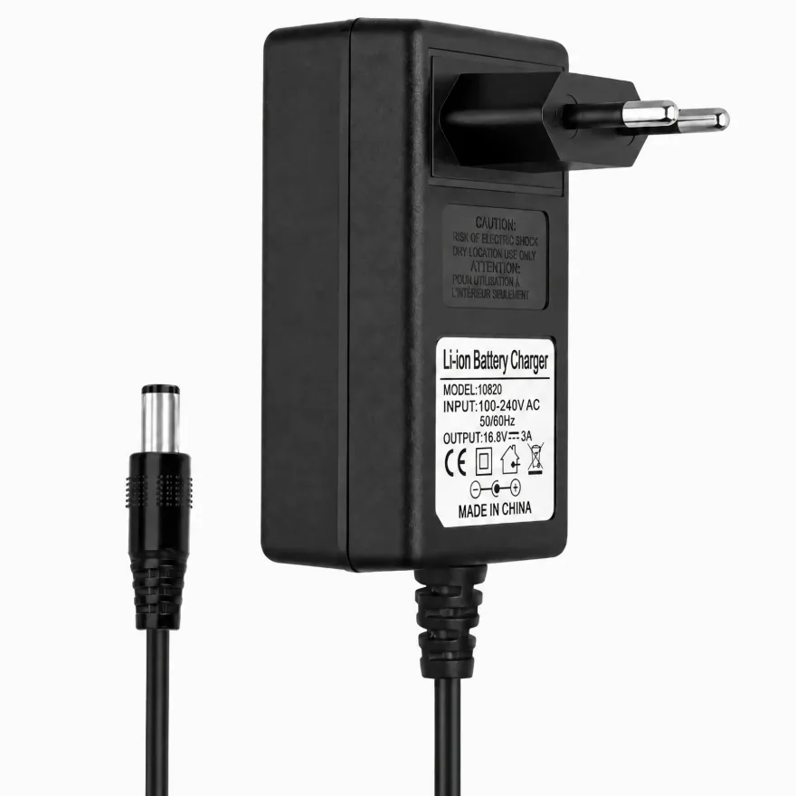 P19C Netzadapter 16,8V 3A, DC Stecker 5,5 x 2,5 mm Netzteil Ladegerät AC/DC mit Kabel