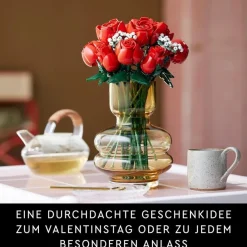 822Pcs Blumen Bausteine Set Blumenstraub Bauspielzeug Valentinstag Geschenk DE