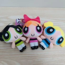 3PCS Das Powerpuff Girls Plüsch puppen Rucksack Anhänger Set Plüschtiere Spielzeug