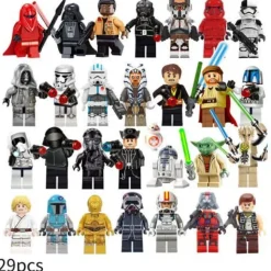 29Pcs/Set Star Wars Serie Baustein Minifigur Luke Darth Vader Jedi Spielzeug