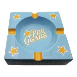 PDR Cigars hellblau, Zigarrenaschenbecher aus Keramik