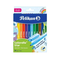 Pelikan Fasermaler Colorella Star C302 10 Farben Gelb Rot Malen Schule