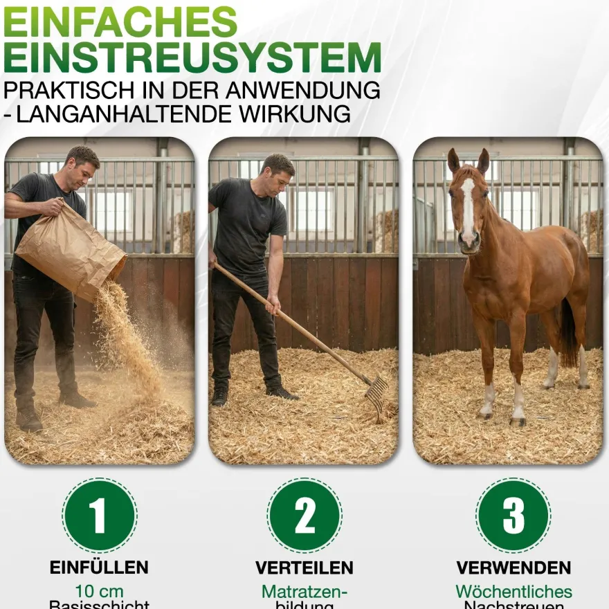Pferdeeinstreu-Jumbogras®-Häcksel aus Elefantengras|Chinagras, Kartonaufsteller 1,5m³