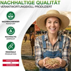 Pferdeeinstreu-Jumbogras®-Häcksel aus Elefantengras|Chinagras, Kartonaufsteller 1,5m³