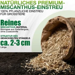 Pferdeeinstreu-Jumbogras®-Häcksel aus Elefantengras|Chinagras, Kartonaufsteller 1,5m³