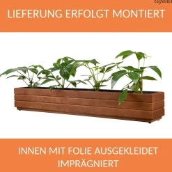 Pflanzkübel Holz Pflanzkasten NUSS Blumenkübel Blumenkasten Blumentopf 110DES1717NU