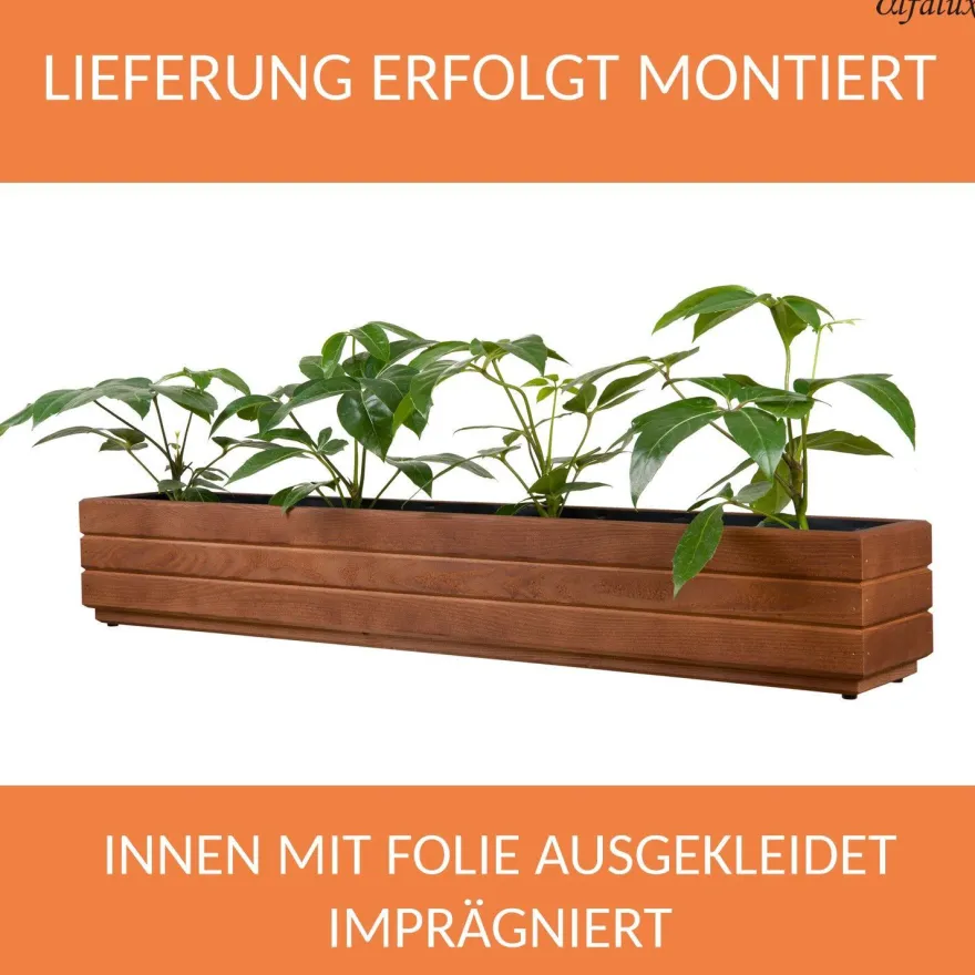 Pflanzkübel Holz Pflanzkasten NUSS Blumenkübel Blumenkasten Blumentopf 110DES1717NU