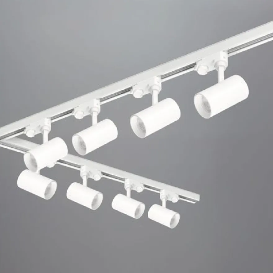 3-Phasen-Schienenset Nextrack - Schienensystem Komplett-Set mit 8x GU10 Lampe Weiß